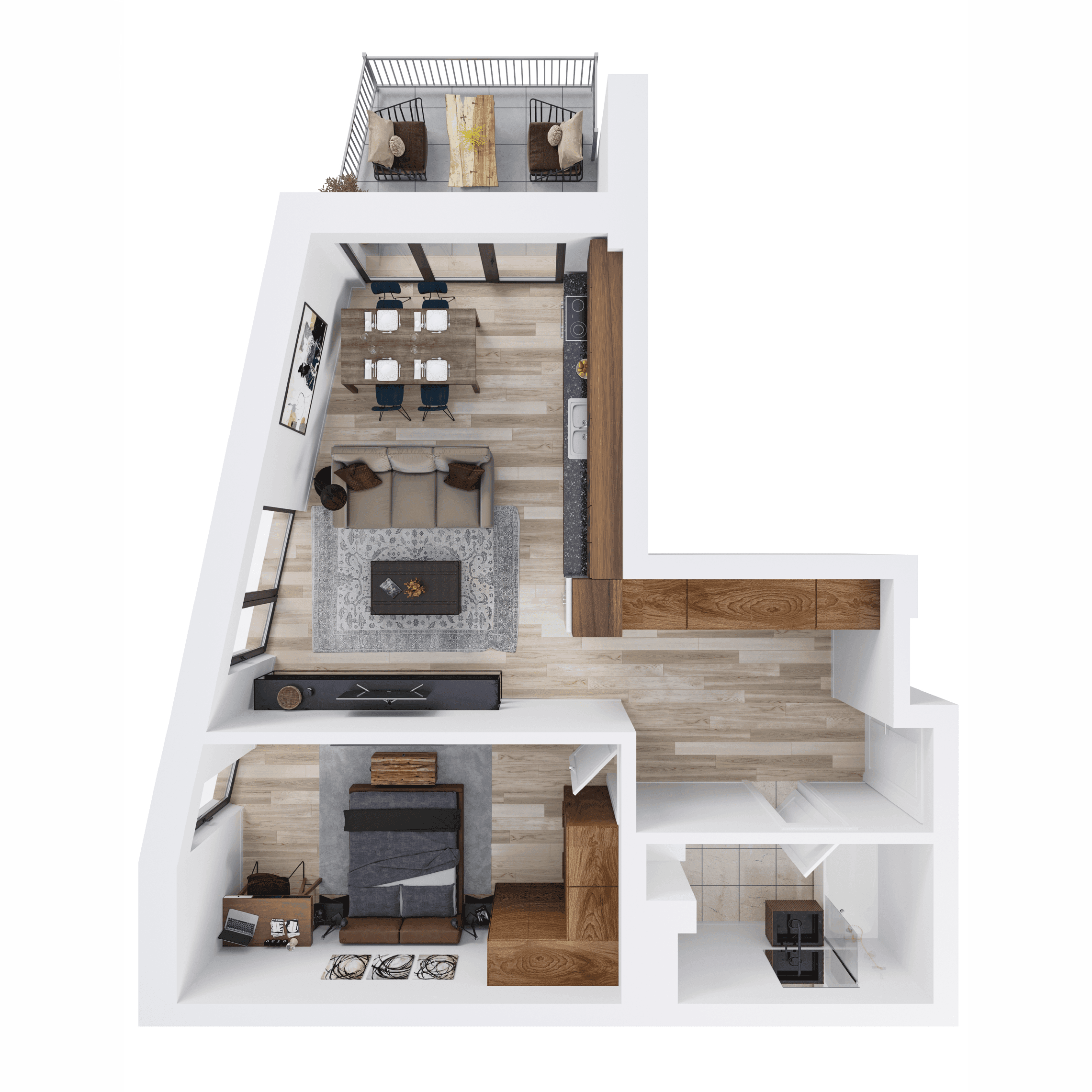 Plan apartament B109